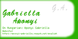 gabriella aponyi business card